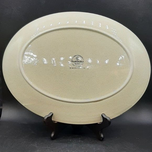 Royal Doulton Lambethware Fairford 13 1/4" Oval Serving Platter Vintage England - Picture 5 of 6